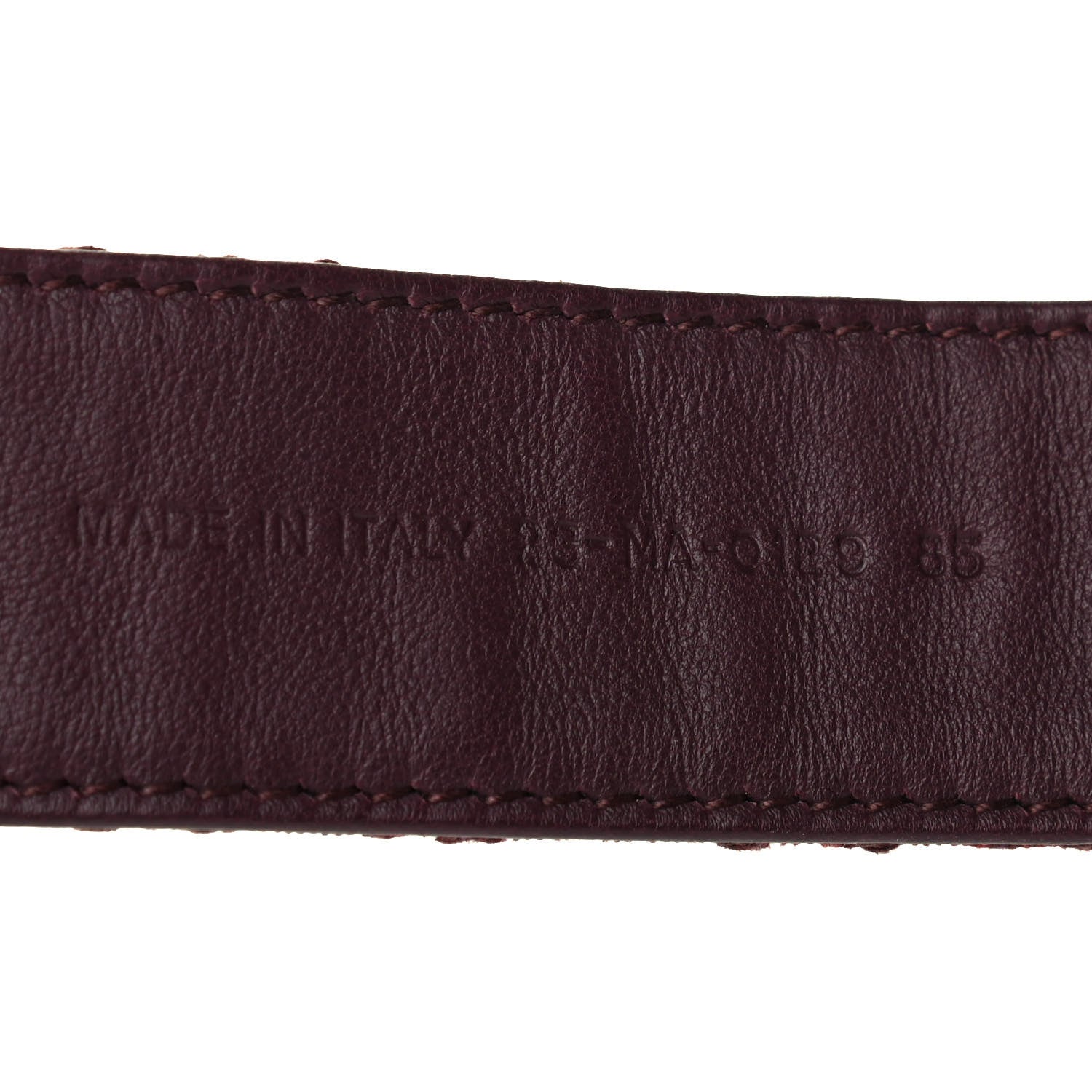 Christian Dior Oblique 35mm Diorquake Belt 85 Burgundy Multi 6 of 6