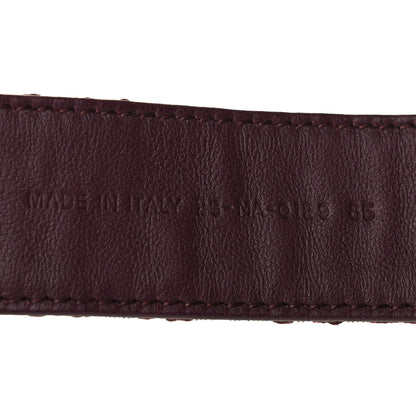 Christian Dior Oblique 35mm Diorquake Belt 85 Burgundy Multi 6 of 6