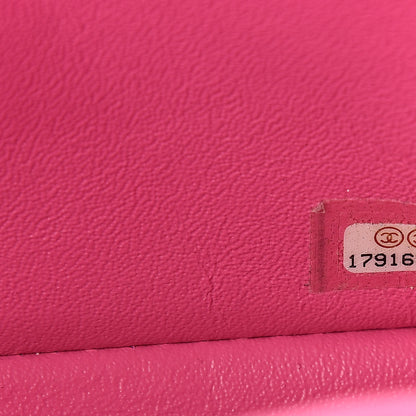 Chanel Iridescent Caviar Quilted Mini Rectangular Flap Pink 7 of 9