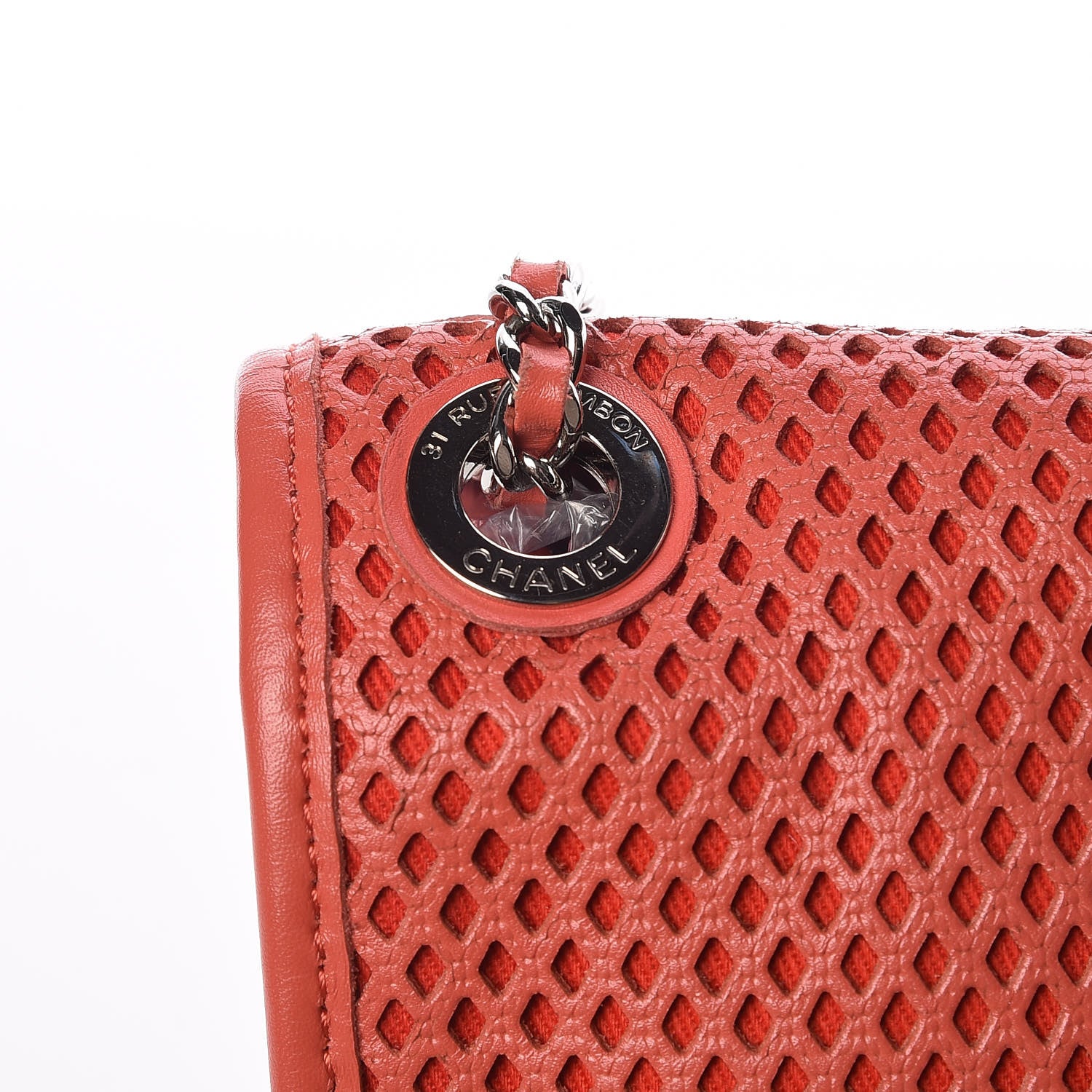 Chanel Perforated Calfskin Small Up In The Air Flap Red 9 of 21