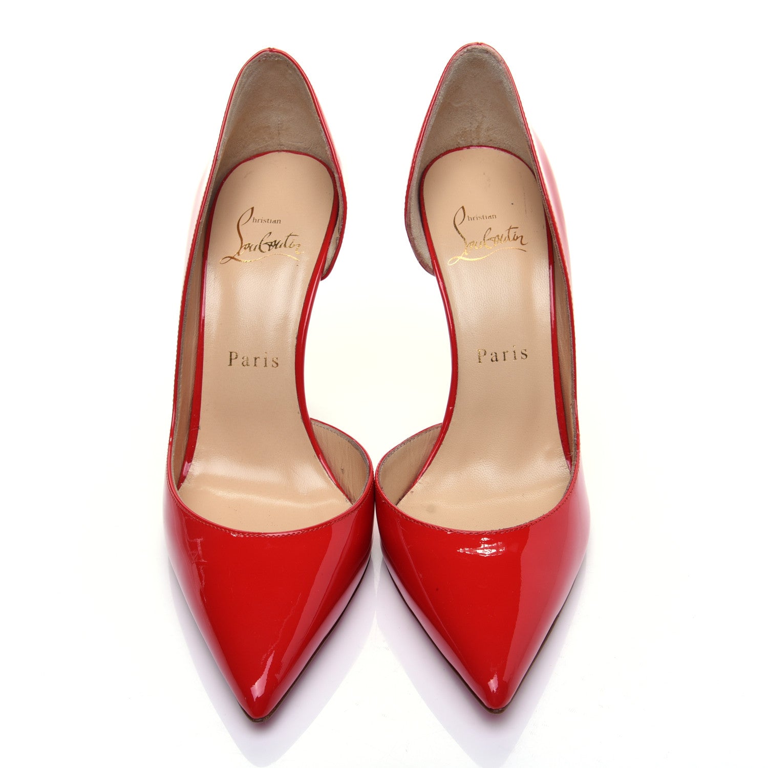 Christian Louboutin Patent Iriza 100 Pumps 36.5 Fraise 6 of 11