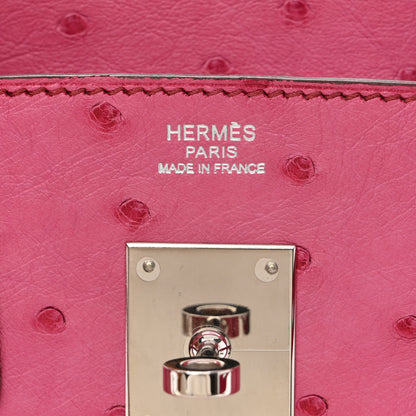 Hermes Ostrich Birkin 30 Fuchsia 6 of 10