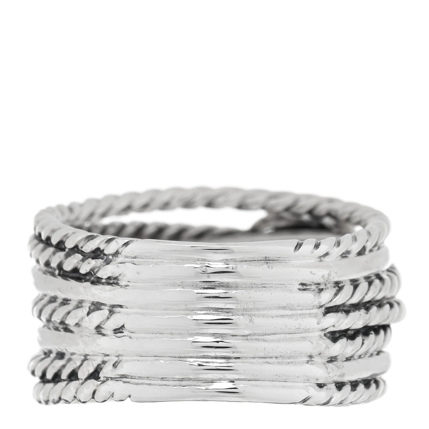 Sterling Silver Diamond Double X Crossover Ring 57 8