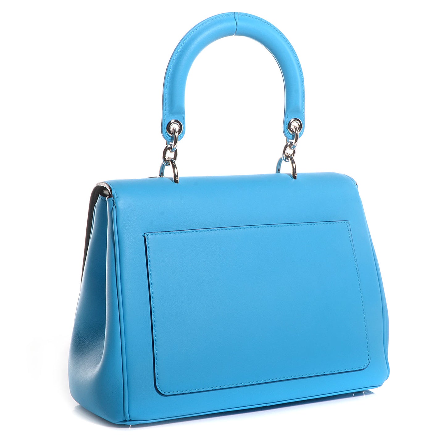 Smooth Calfskin Small Be Dior Flap Blue