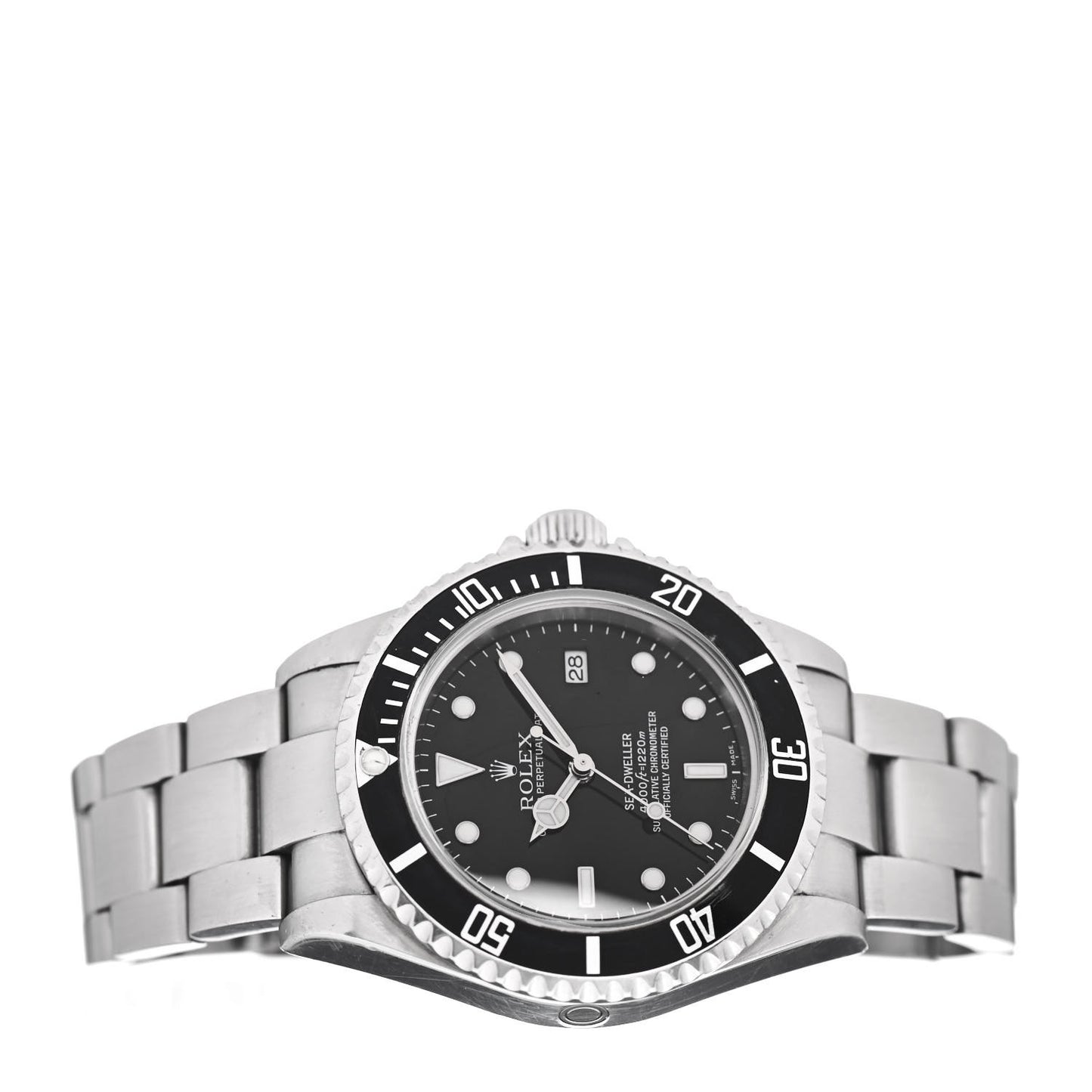 Stainless Steel 40mm Sea-Dweller Oyster Perpetual Watch Black 16600