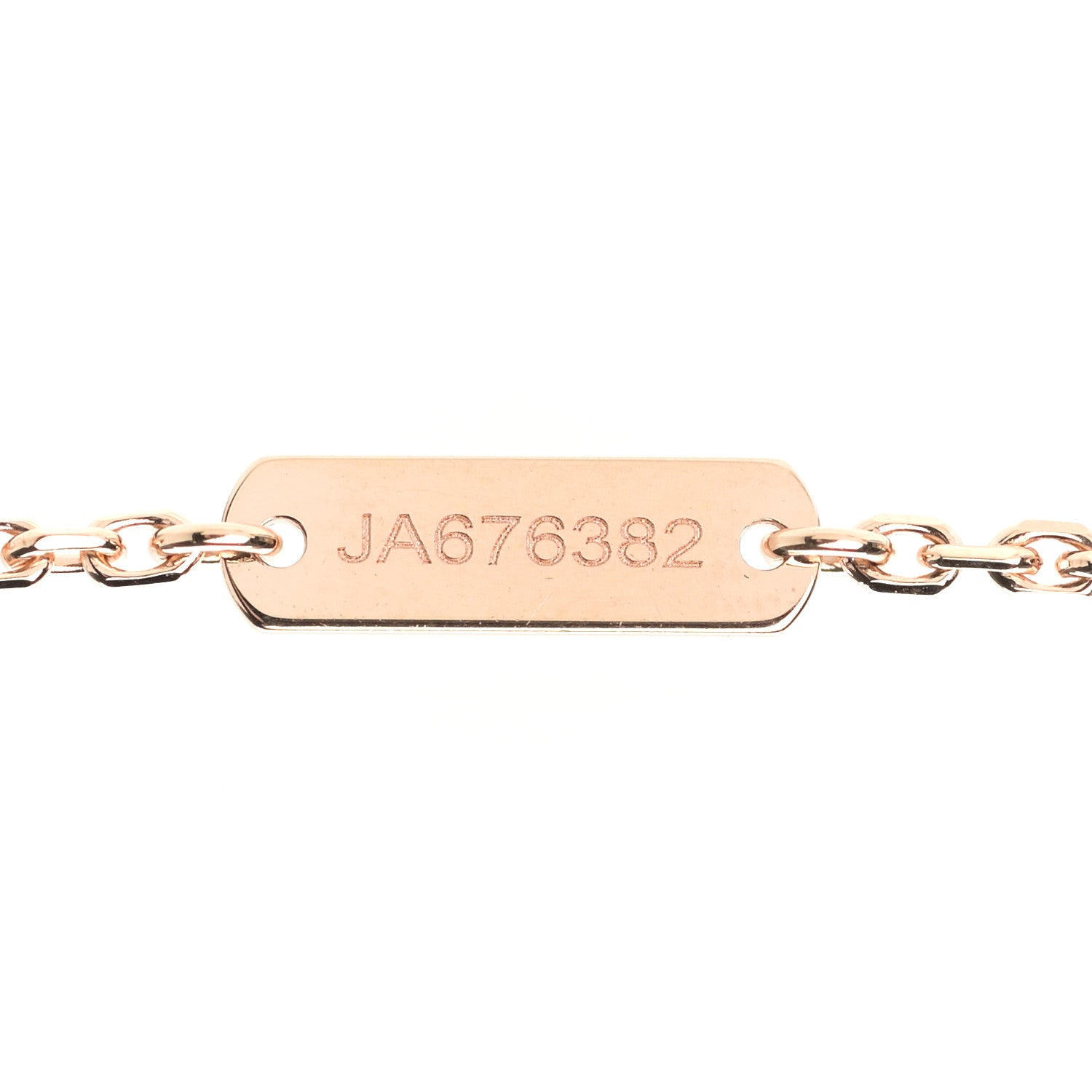 Van Cleef & Arpels 18K Rose Gold Diamond Small Perlee Clovers Pendant Necklace 5 of 7
