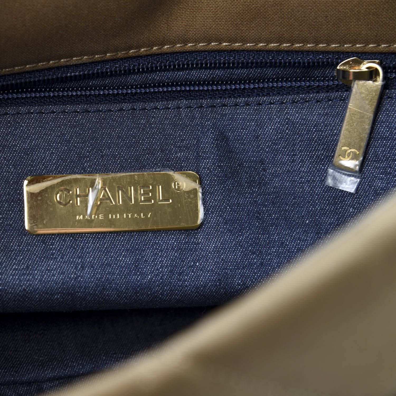 Chanel Canvas Quilted Large 19 Flap Bronze 8 of 12