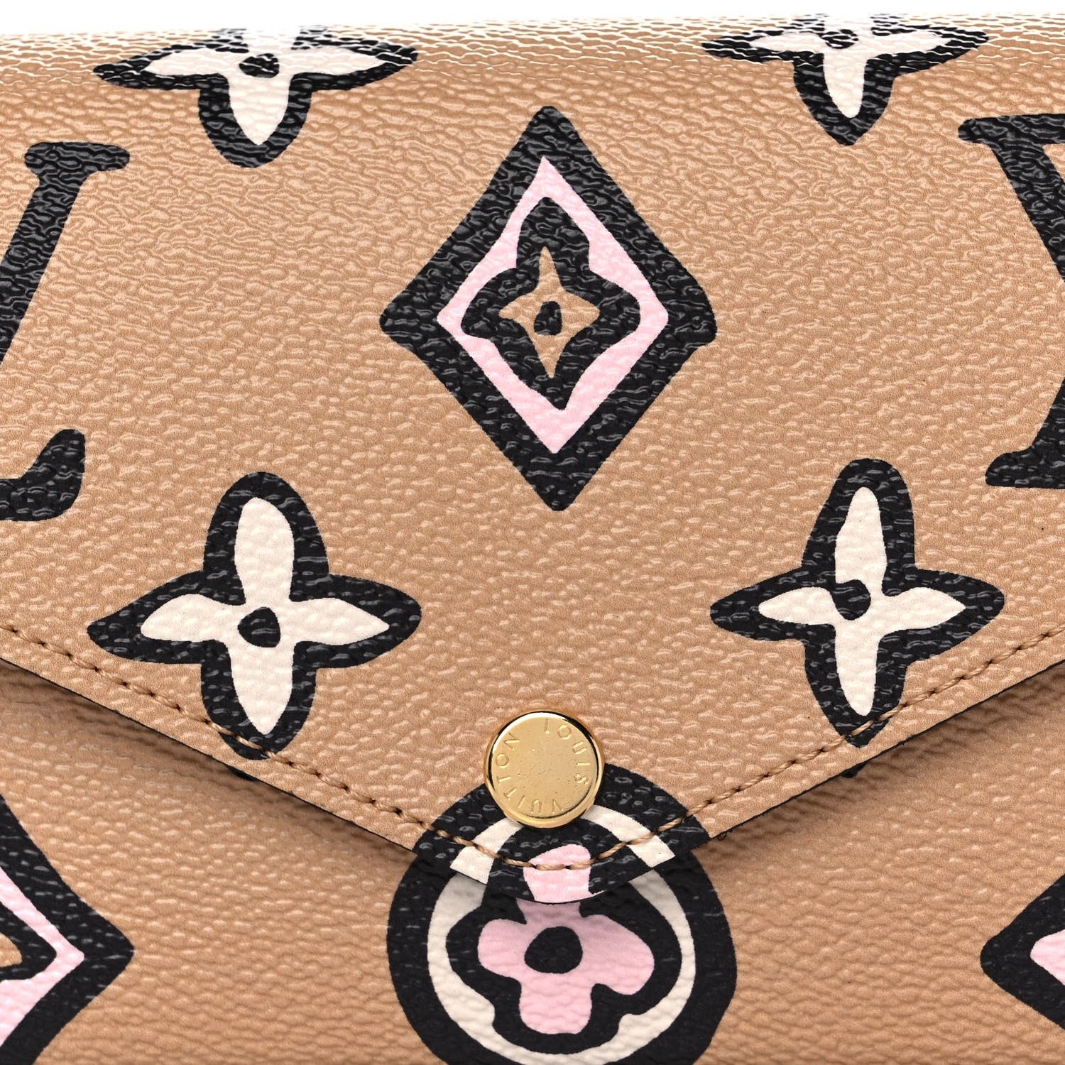 Louis Vuitton Monogram Wild At Heart Felicie Strap & Go Arizona Creme 3 of 11