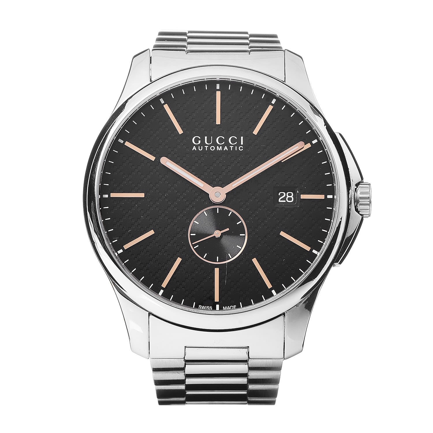 Gucci Stainless Steel 40mm G-Timeless Automatic Watch Black 1 of 6