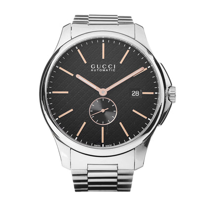 Gucci Stainless Steel 40mm G-Timeless Automatic Watch Black 1 of 6