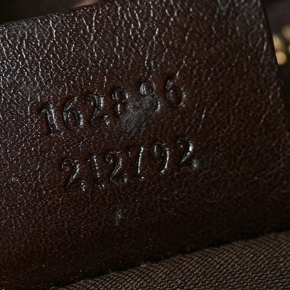 Gucci Calfskin Medium Britt Tote Dark Brown 7 of 11