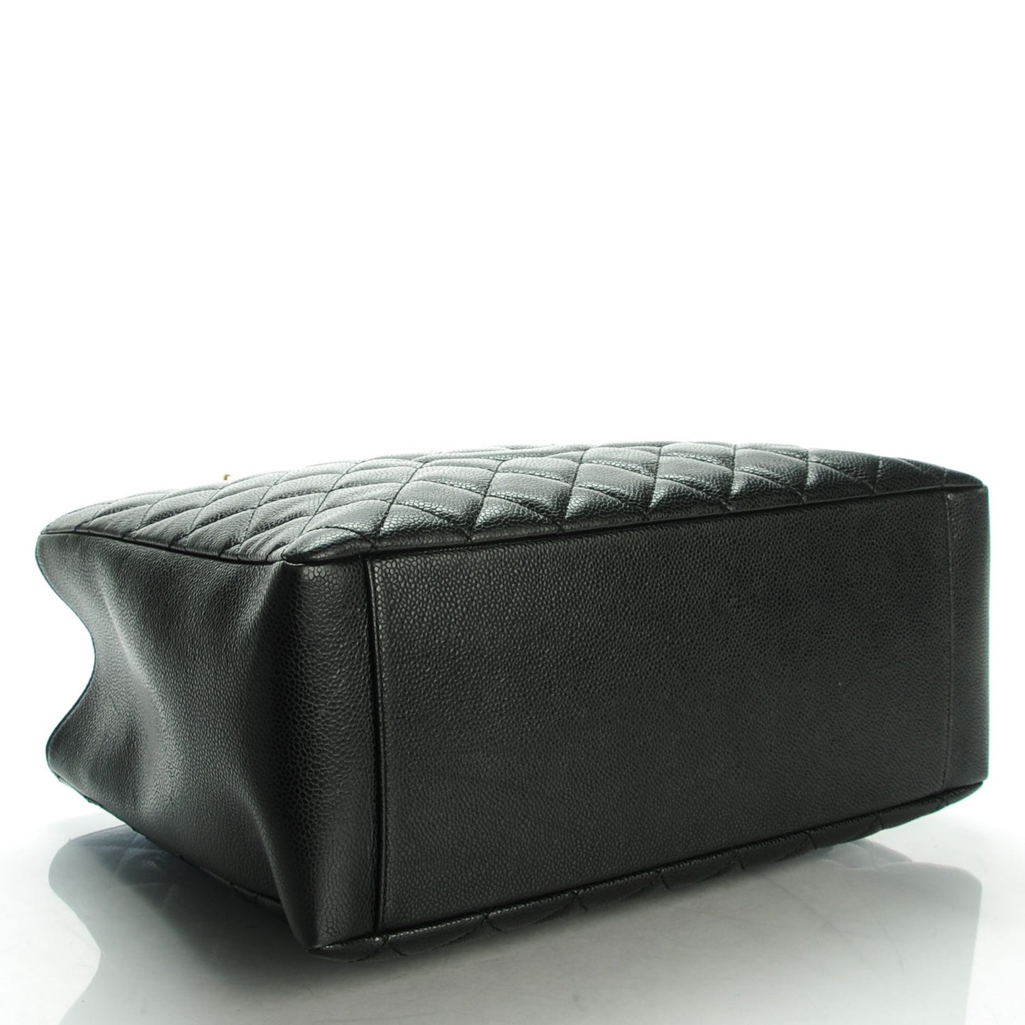 Caviar Quilted Grand Shopping Tote GST Black
