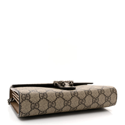 Gucci GG Supreme Monogram Mini Dionysus Chain Wallet Beige Taupe 4 of 12