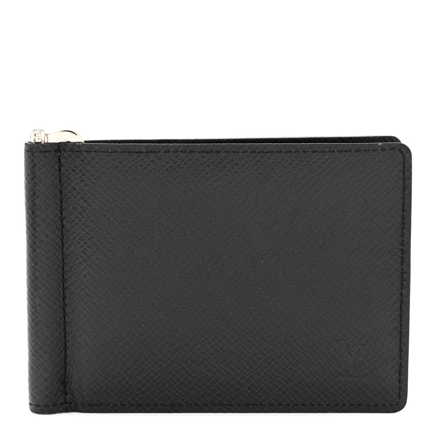 LOUIS VUITTON Taiga Pince Wallet Black