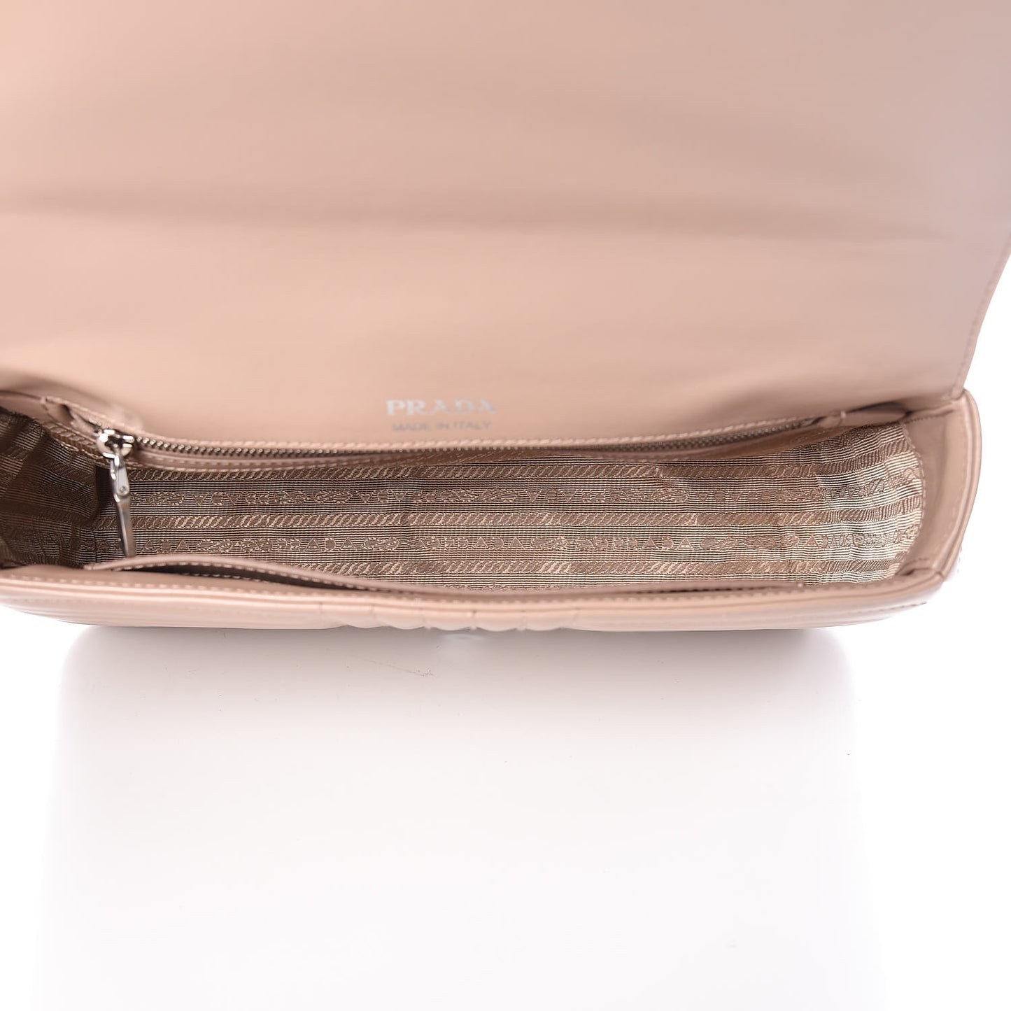 Soft Calfskin Impunture Diagramme Large Chain Flap Shoulder Bag Cipria