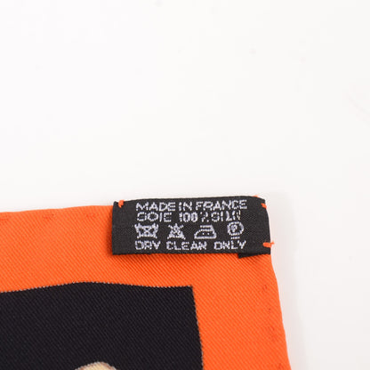 Hermes Silk Tres Kelly Scarf 70 Orange 4 of 5