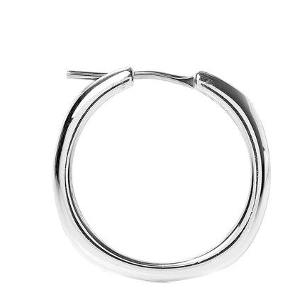 Tiffany Sterling Silver Cushion Hoop Earrings 5 of 5