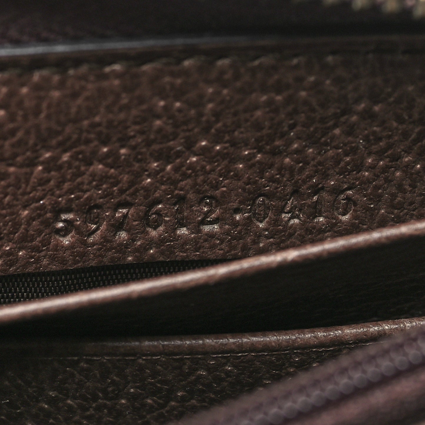 GG Supreme Monogram Web Ophidia Zip Around Wallet Brown