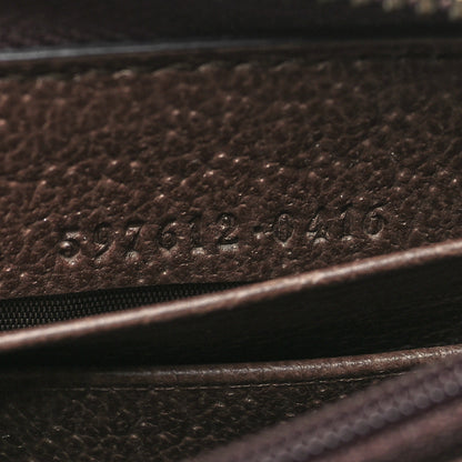 Gucci GG Supreme Monogram Web Ophidia Zip Around Wallet Brown 7 of 12