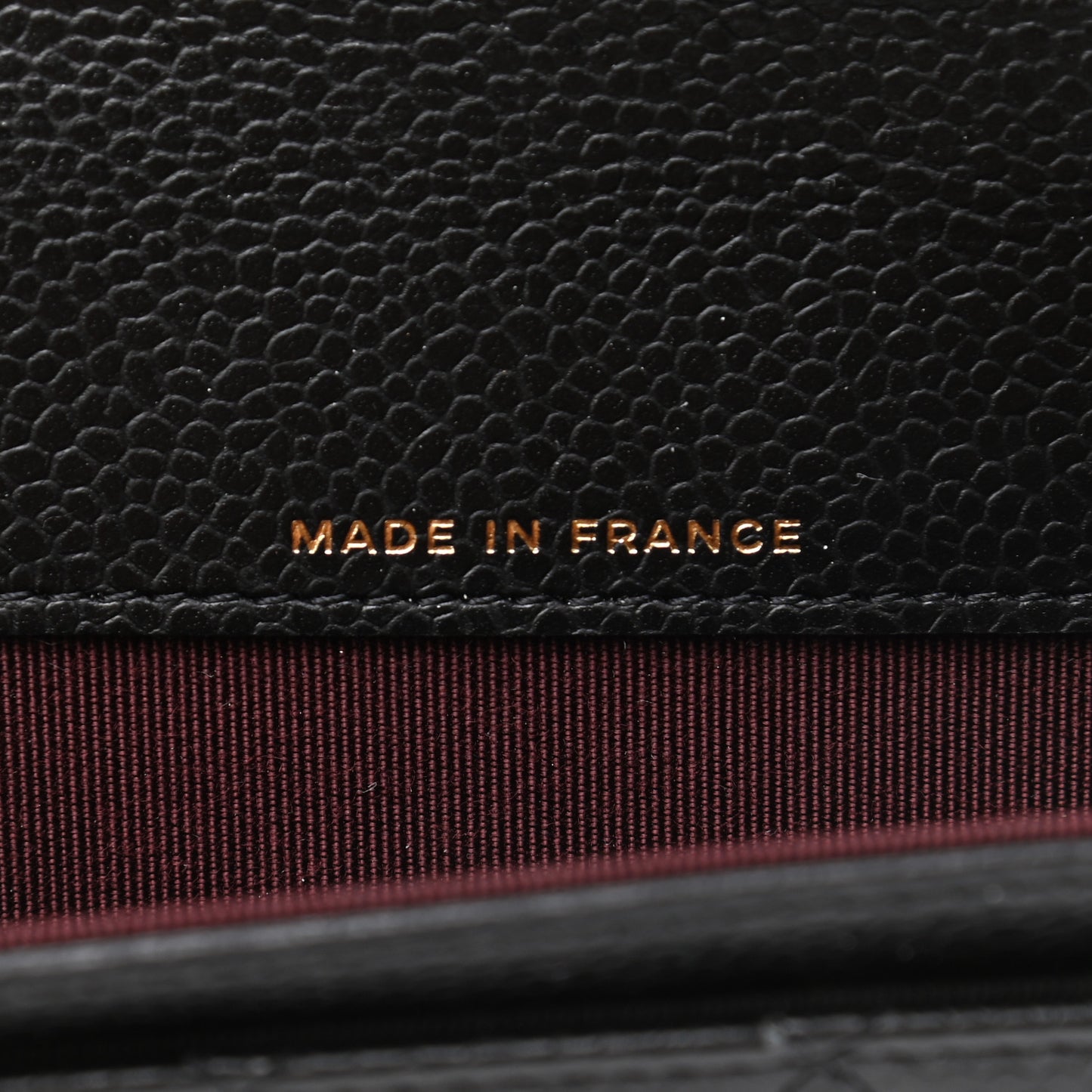 Caviar Quilted Flap Card Holder Wallet Black