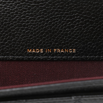Chanel Caviar Quilted Flap Card Holder Wallet Black 6 of 7