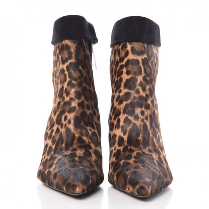 Saint Laurent Pony Hair Leopard Printed Charlotte Booties 37 Naturale 2 of 8