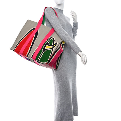Hermes Cotton Canvas 3 Surfs Beach Bag 2 of 10