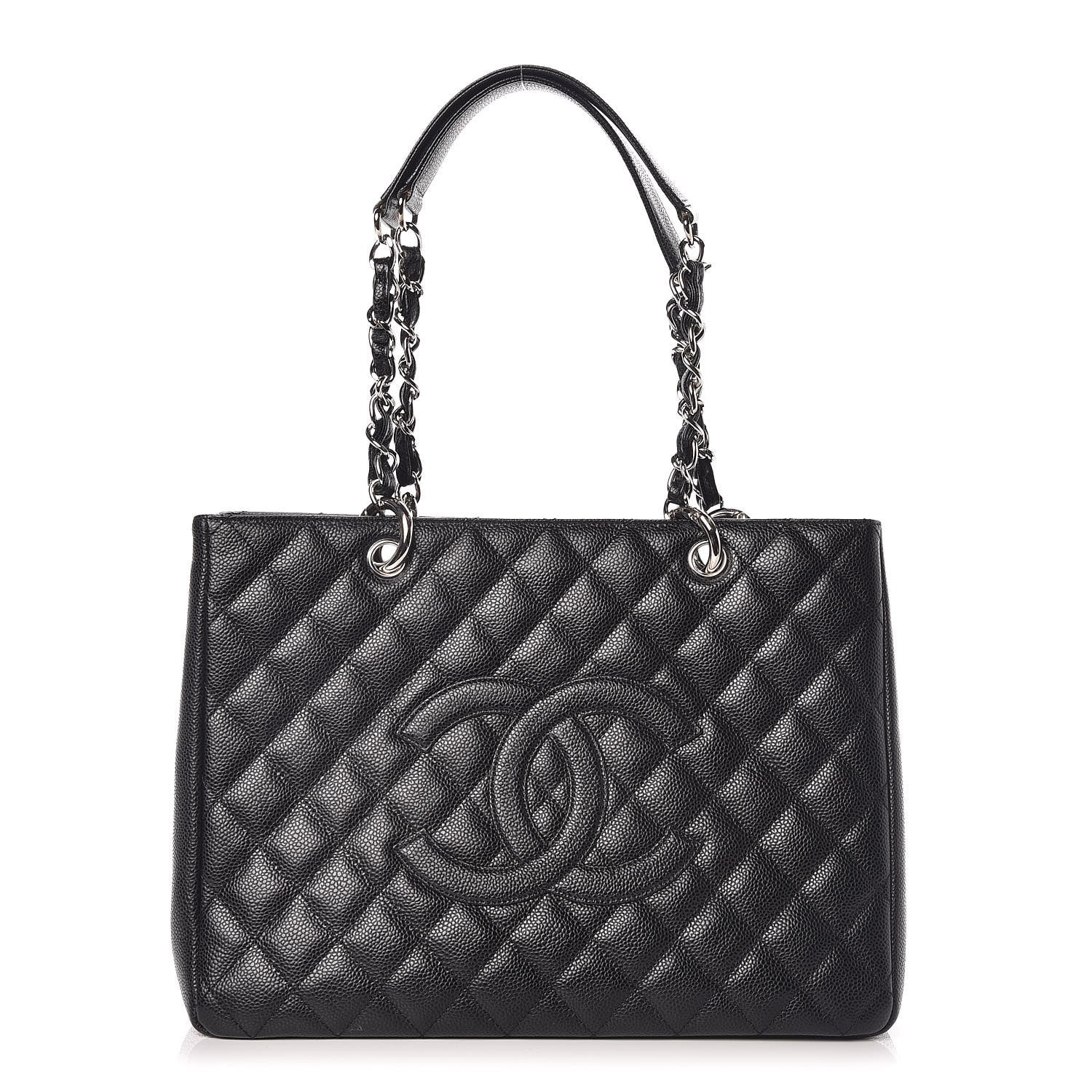 Chanel Caviar Quilted Grand Shopping Tote GST Black 1 of 10