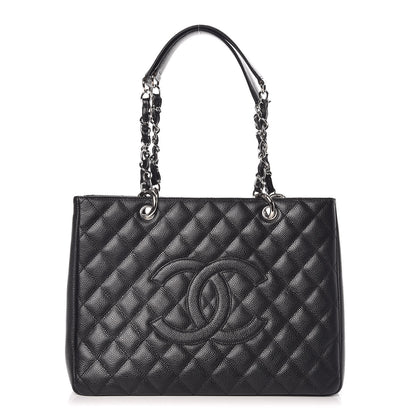 Chanel Caviar Quilted Grand Shopping Tote GST Black 1 of 10
