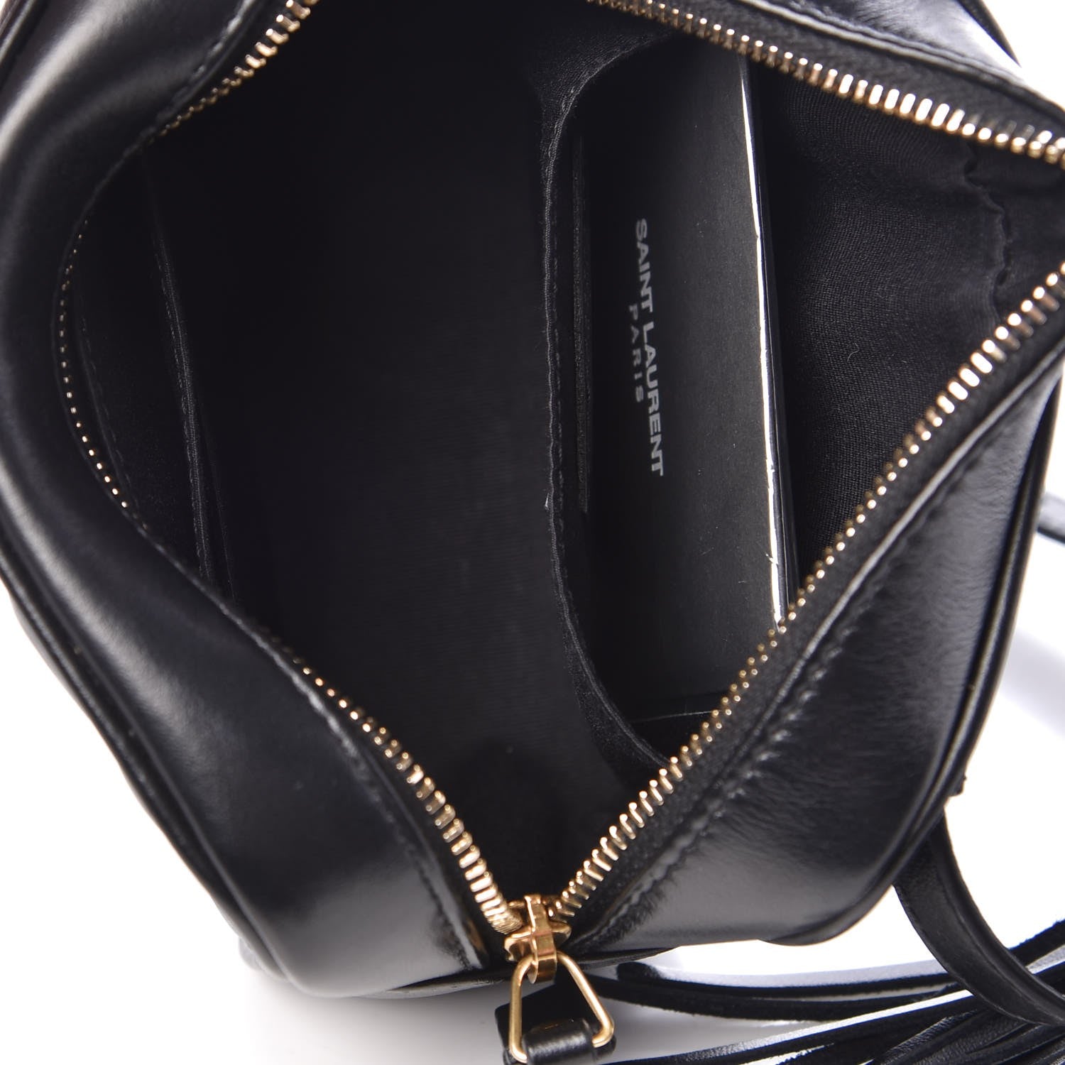 Saint Laurent Calfskin Matelasse Monogram Lou Belt Bag Black 5 of 6