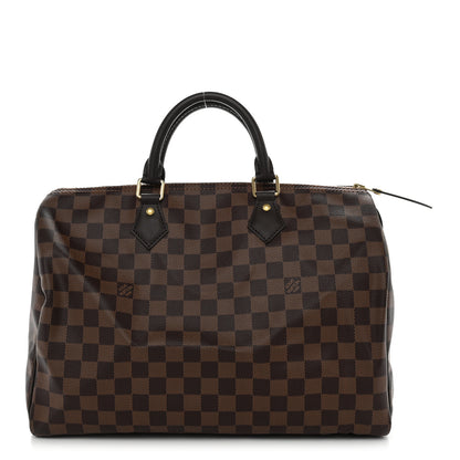Louis Vuitton Damier Ebene Speedy 35 1 of 9
