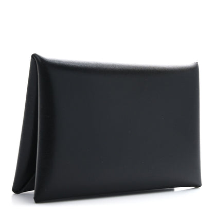 Hermes Box Calvi Card Case Black 3 of 7