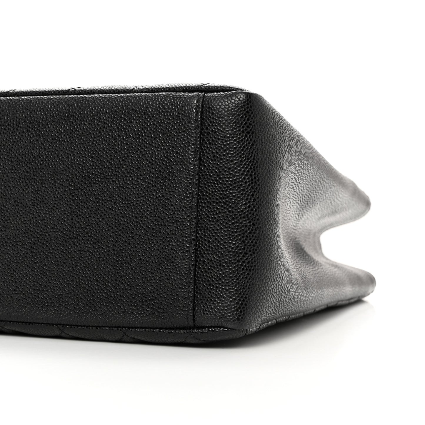 Caviar Quilted Grand Shopping Tote GST Black