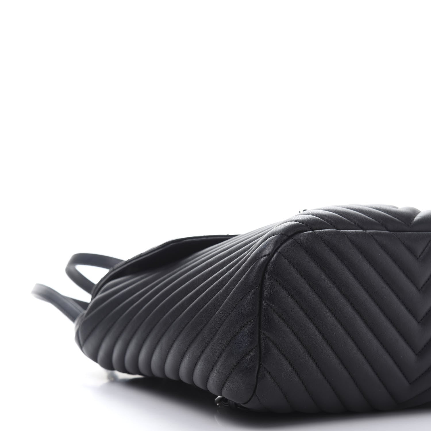 Chanel Calfskin Chevron Quilted Large Urban Spirit Backpack Black 5 of 13