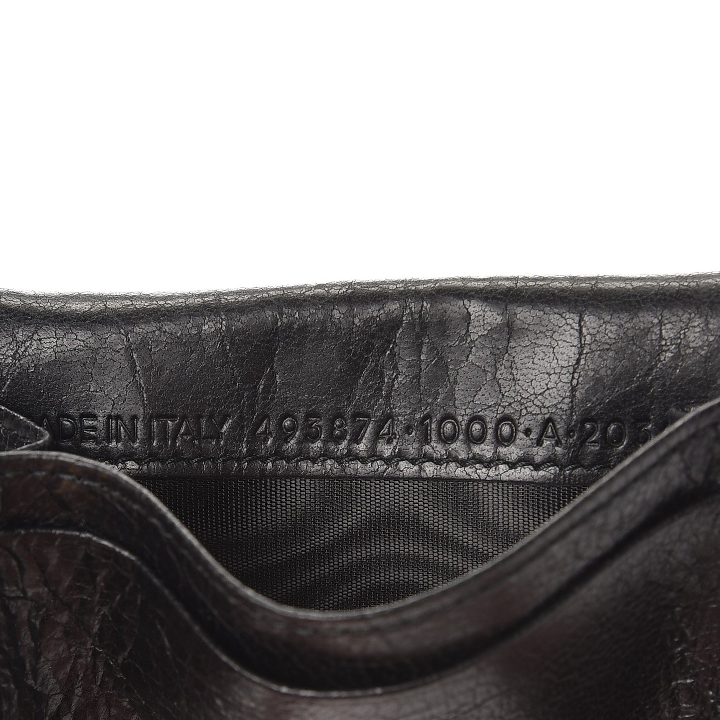 Agneau Giant 12 Gold Hardware Gold Card Holder Black