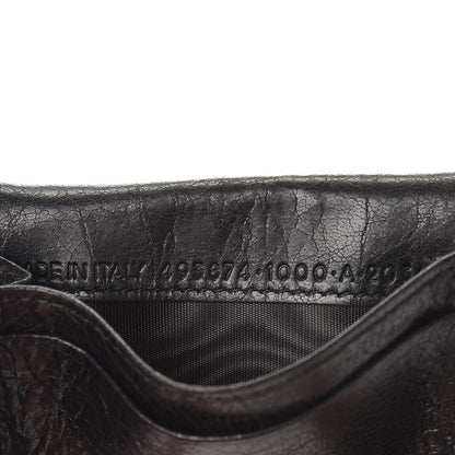 Balenciaga Agneau Giant 12 Gold Hardware Gold Card Holder Black 5 of 7