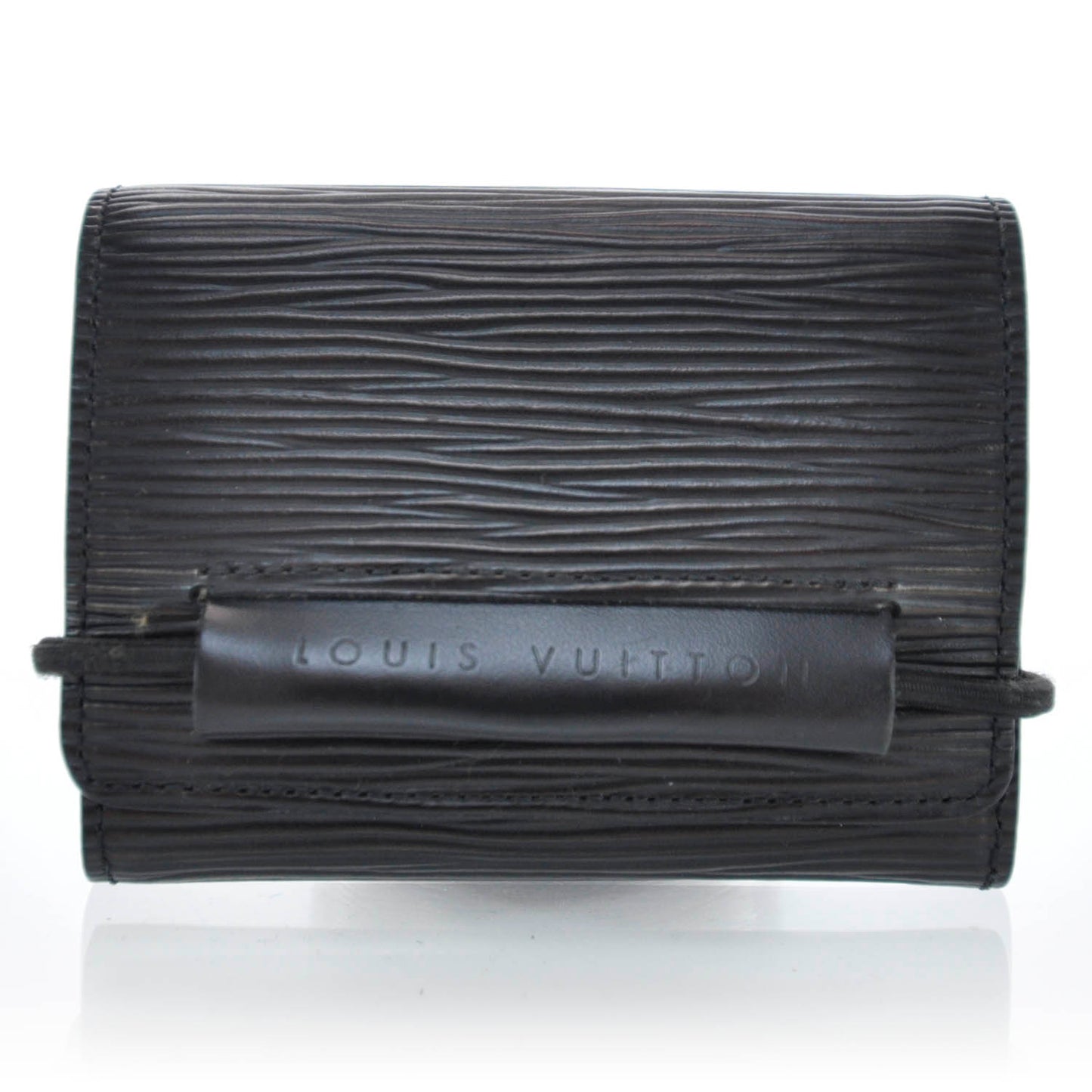 Epi Porte-Monnaie Elastique Wallet Black