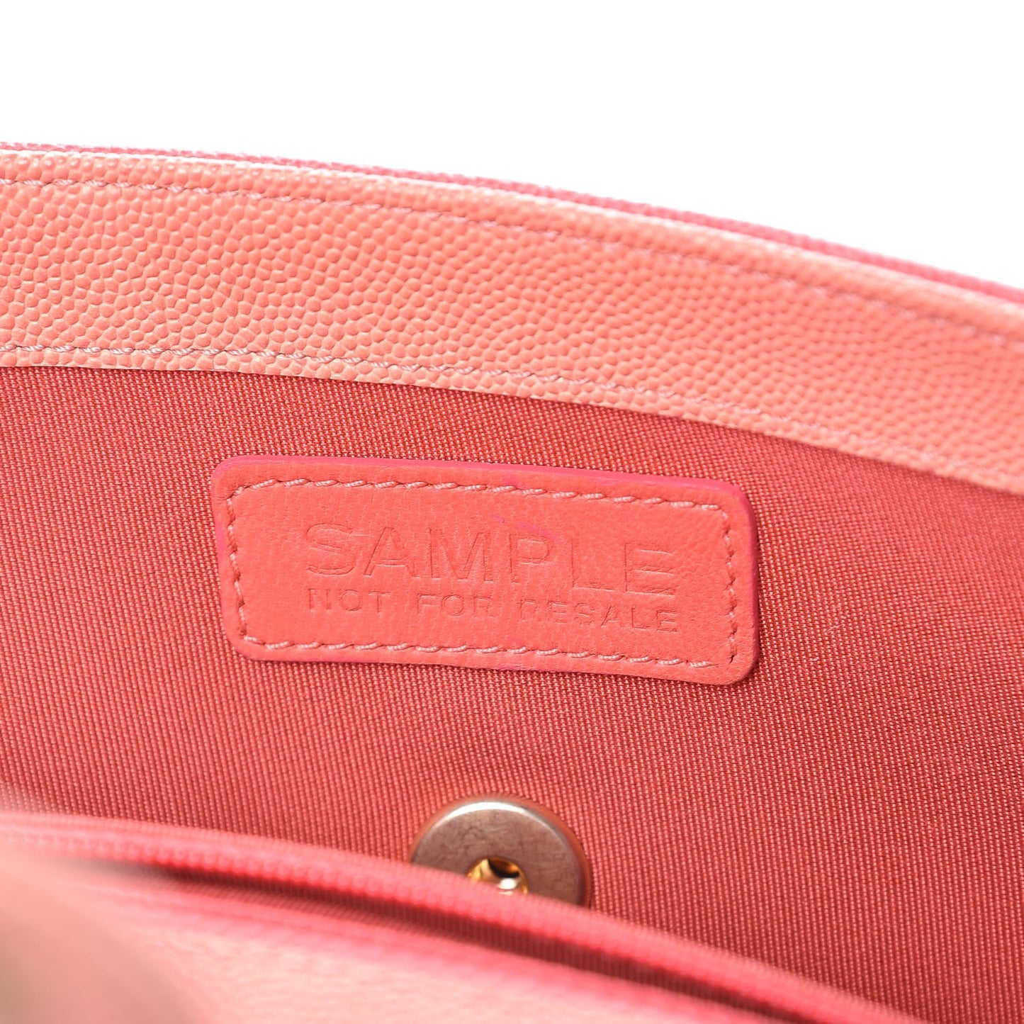 Caviar Quilted Small Sunset On The Sea Flap Coral