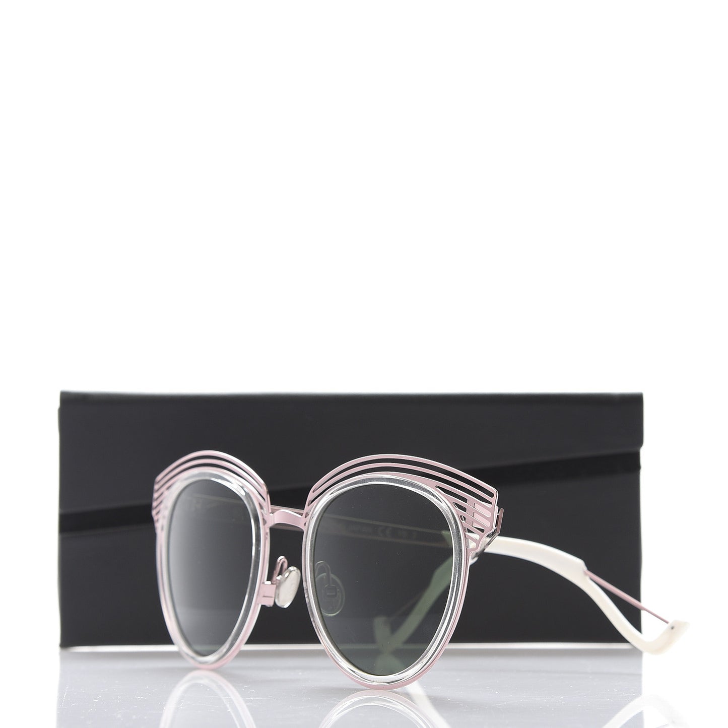 Acetate Enigme Sunglasses Pink White