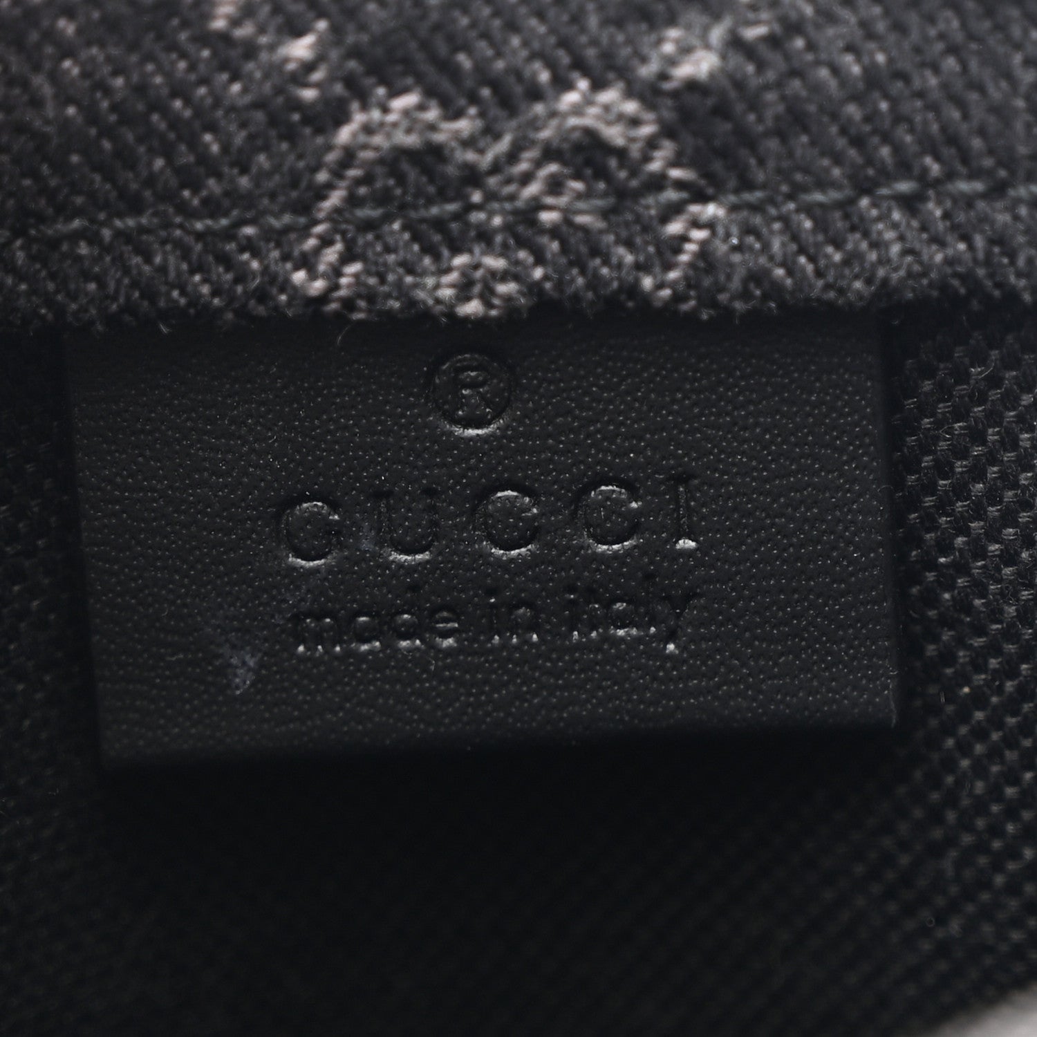 Gucci Denim Cuoio Harness GG Monogram Mini Ophidia Tote Bag Black Medium Grey 6 of 10