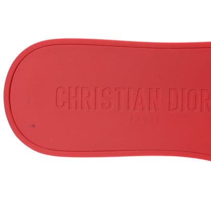 Christian Dior Technical Stretch Fabric Dio(r)evolution Toile De Jouy Slide Sandals 38 Coral 7 of 8