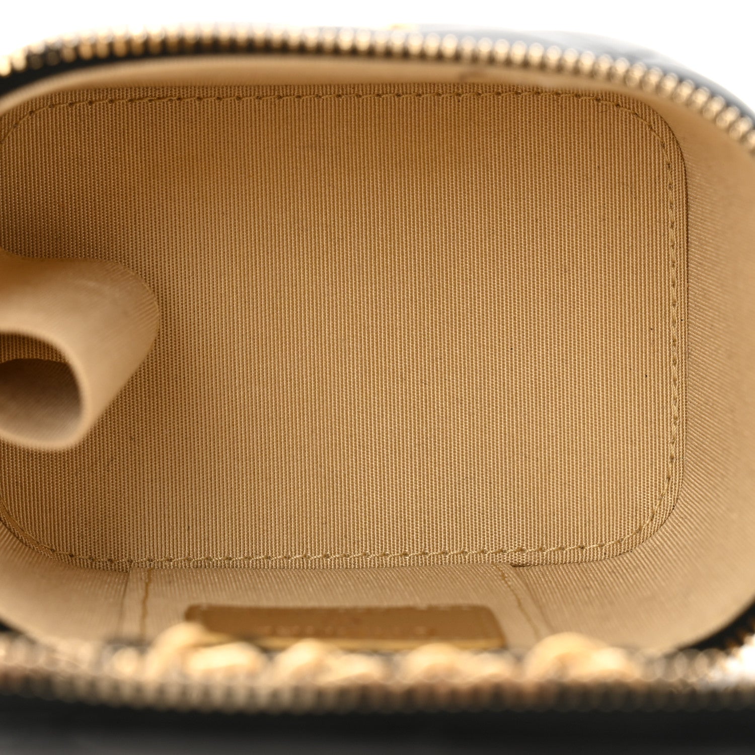 Chanel Lambskin Quilted Mini Pearl Crush Vanity Case With Chain Black 5 of 11