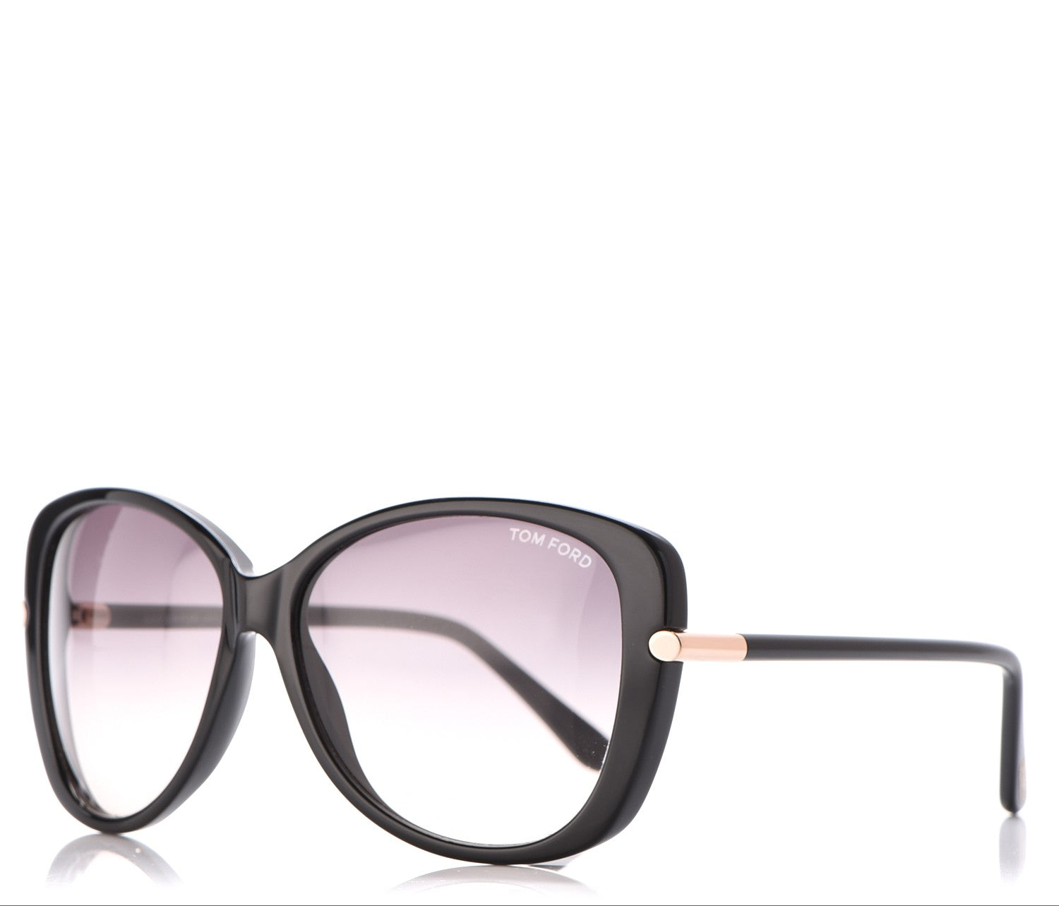 Tom Ford Linda Butterfly Sunglasses TF324 Black 1 of 8