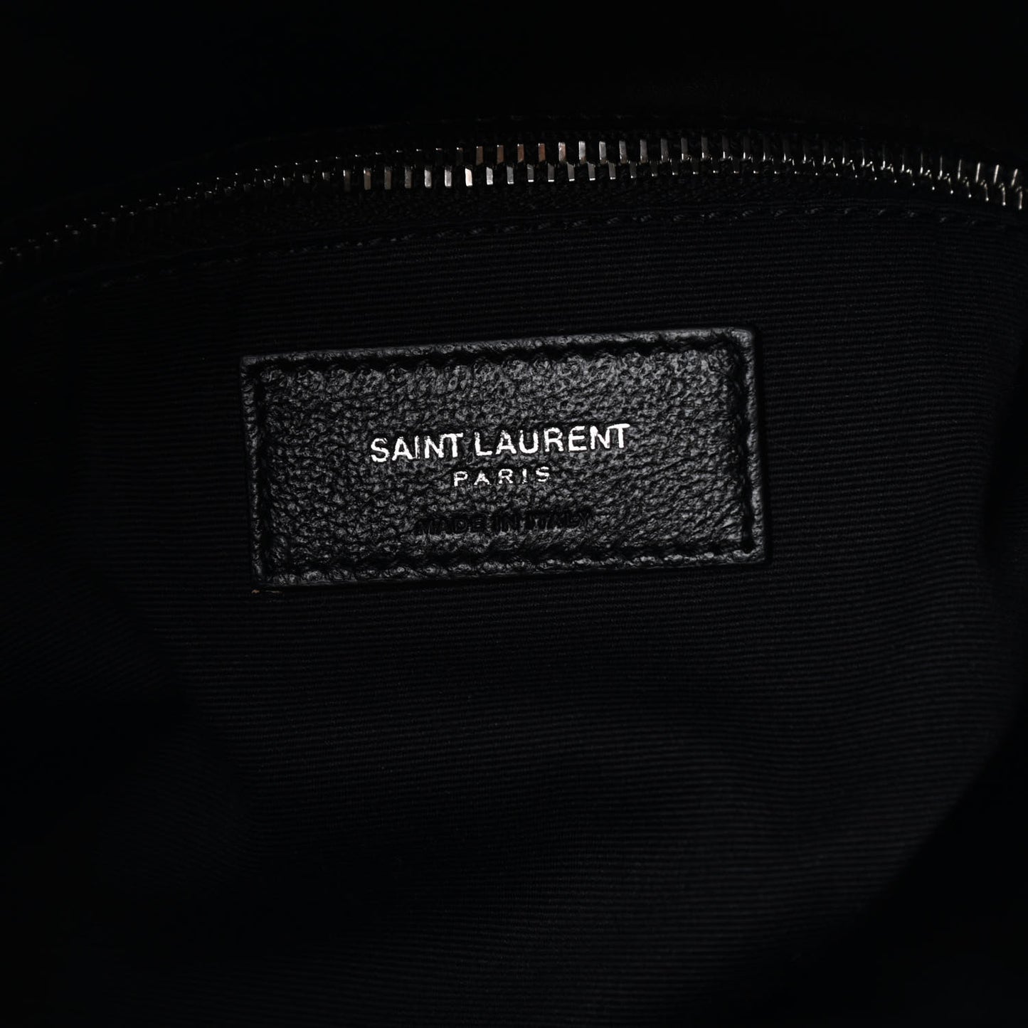 Lambskin Quilted Medium Loulou Puffer Monogram Chain Satchel Black