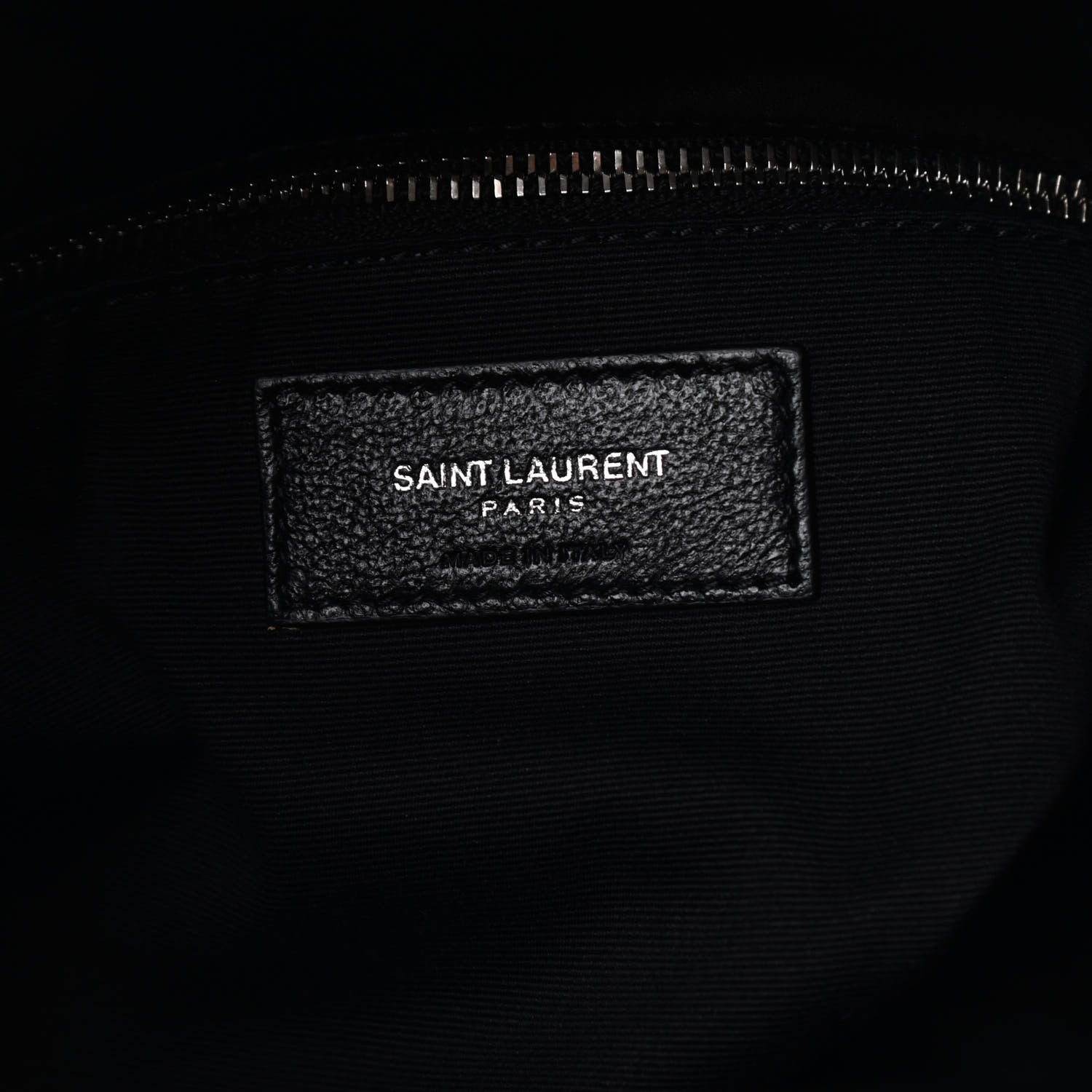 Saint Laurent Lambskin Quilted Medium Loulou Puffer Monogram Chain Satchel Black 6 of 9