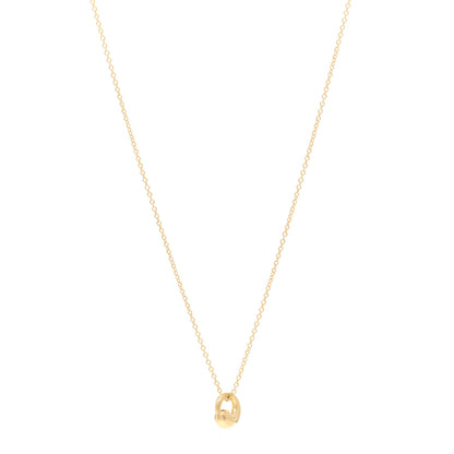 Tiffany 18K Yellow Gold 9mm Elsa Peretti Eternal Circle Pendant Necklace 1 of 4