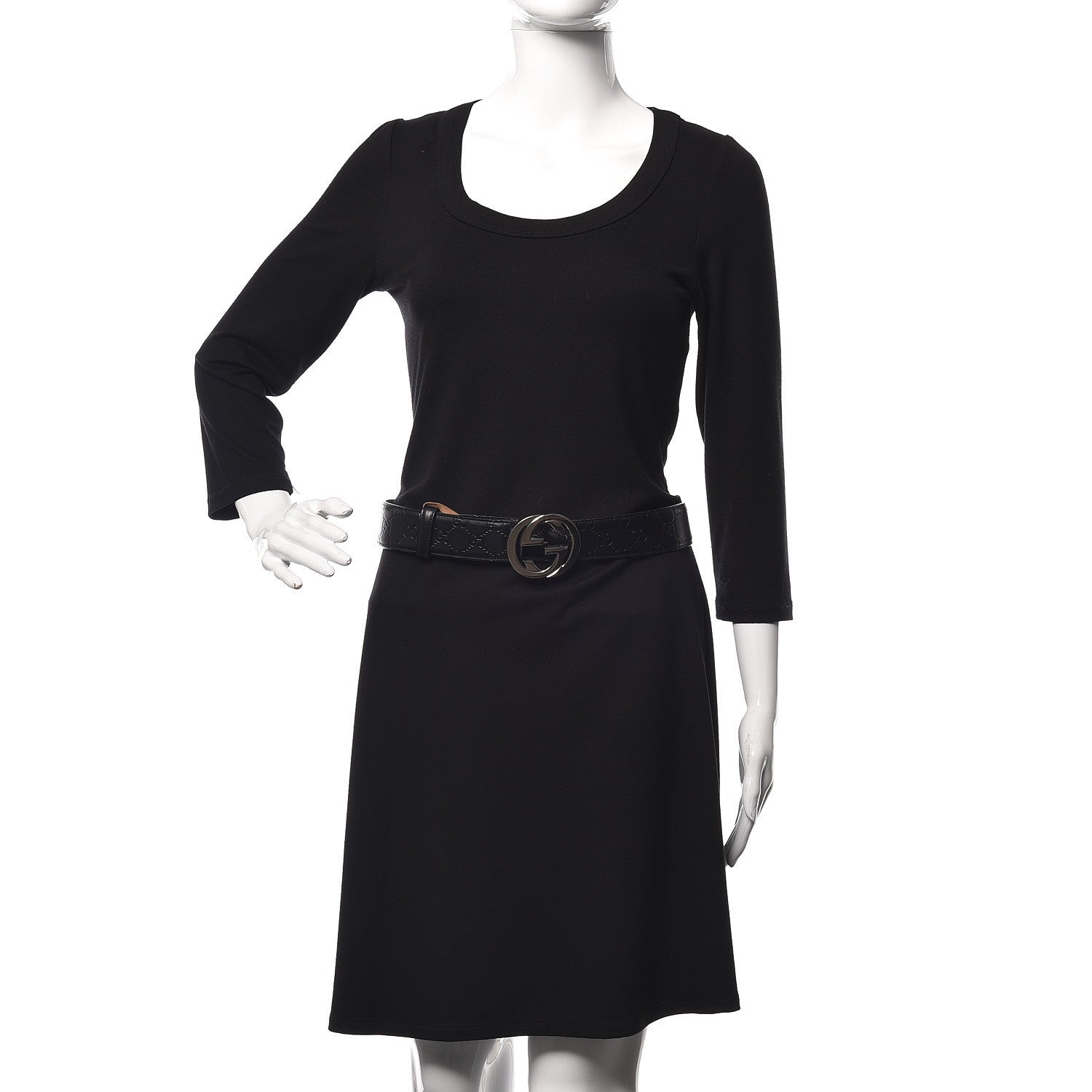 Gucci Guccissima Signature Interlocking G 40mm Belt 100 40 Black 2 of 7