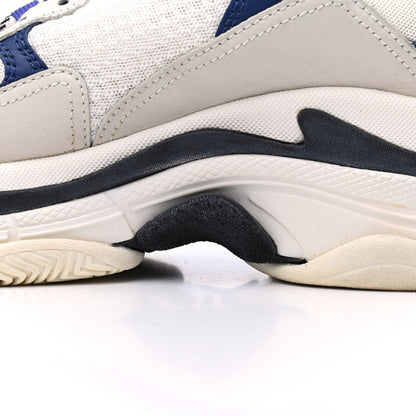 Balenciaga Mesh Nubuck Womens Triple S Sneakers 38 White Bleu Violet 21 of 24