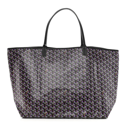 Goyard Goyardine Saint Louis Claire Voie GM Black Purple 3 of 10