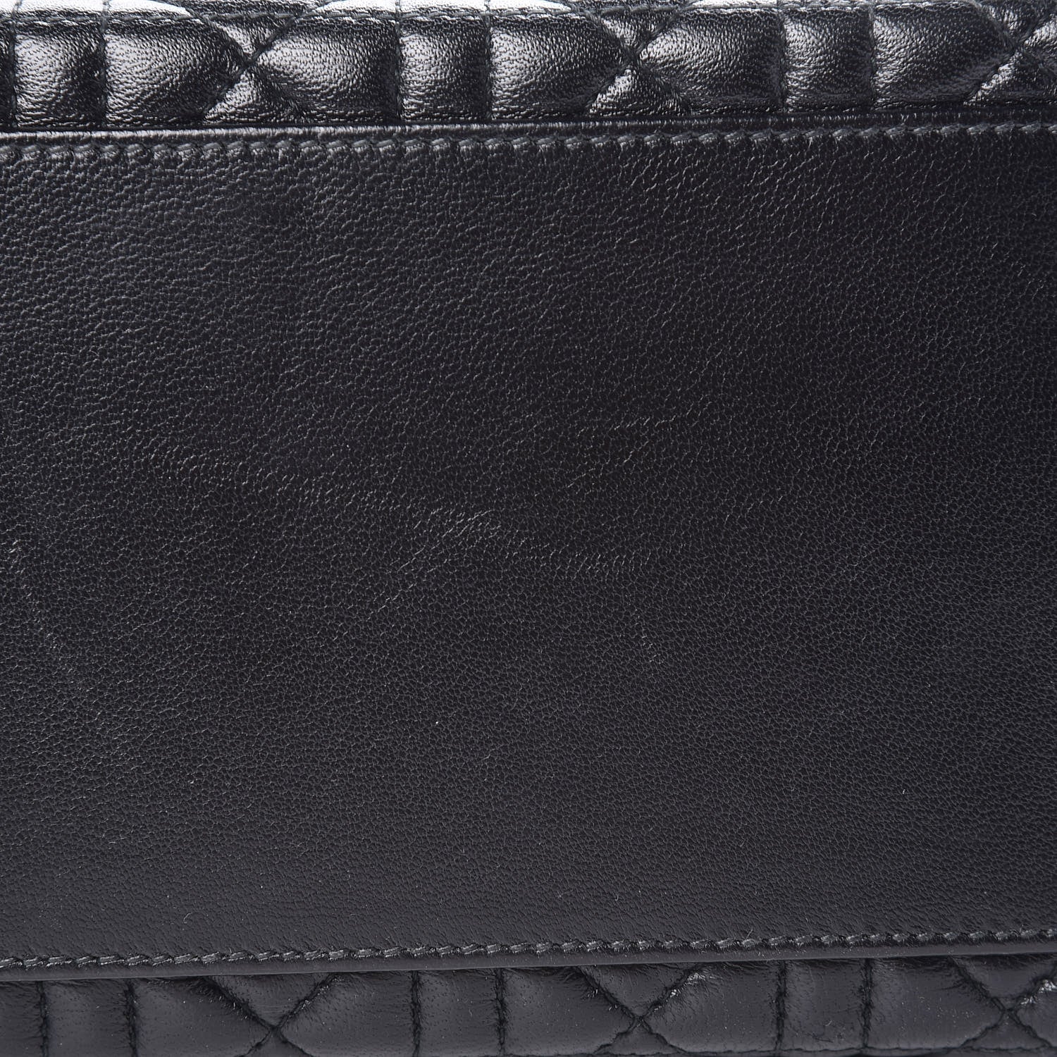 Christian Dior Lambskin Cannage Medium Lady Dior Black 10 of 12